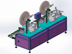 of tf card automated packaging pinning machine 3D Model
