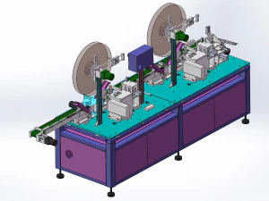 of tf card automated packaging pinning machine 3D Model