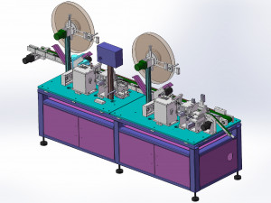 of tf card automated packaging pinning machine 3D Model