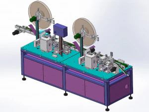 of tf card automated packaging pinning machine 3D Model