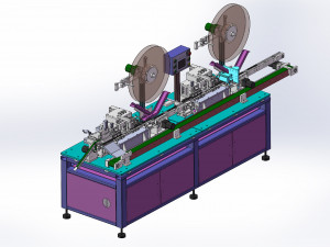 of tf card automated packaging pinning machine 3D Model