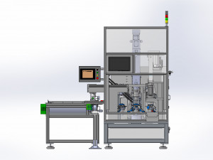 front hub bearing press machine Modèle 3D