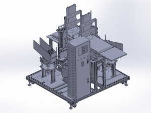 mask pack folding bag loader machine Model 3D