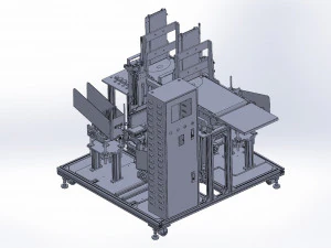 macchina caricatrice di sacchetti pieghevoli per pacchi di maschere Modello 3D