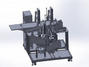 mask pack folding bag loader machine Modèle 3D