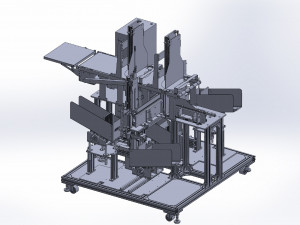mask pack folding bag loader machine Modèle 3D