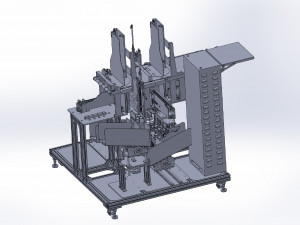 mask pack folding bag loader machine Modèle 3D