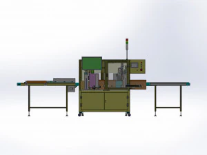 of gift box online automatic sticker wrapper-double-sided sticker-dispenser 3D Model