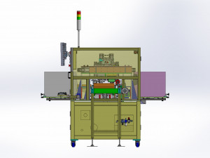 of gift box online automatic sticker wrapper-double-sided sticker-dispenser 3D Model
