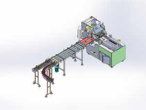 paper towel and handkerchief wrapping machine 3Dモデル