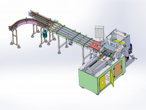 paper towel and handkerchief wrapping machine 3D Model