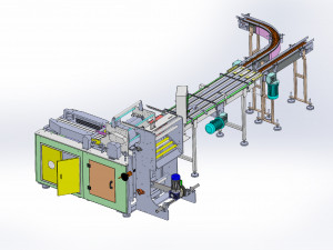 paper towel and handkerchief wrapping machine 3D Model
