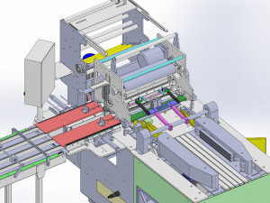 paper towel and handkerchief wrapping machine 3D Model