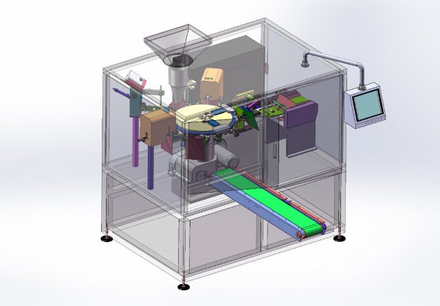 fully automatic snack packing machine 3D Model .c4d .max .obj .3ds .fbx .stl .blend 