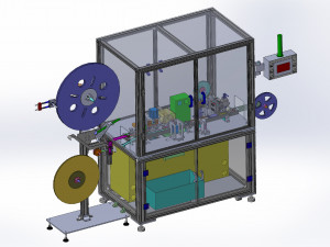 automatic connector cutting packaging machine 3D Model