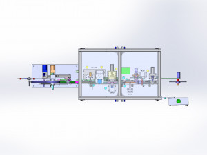 automatic connector cutting packaging machine Modello 3D