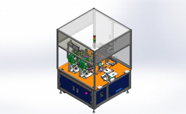 battery auto labeling machine sticker insulation tape press 3D Model .c4d .max .obj .3ds .fbx .stl .blend 