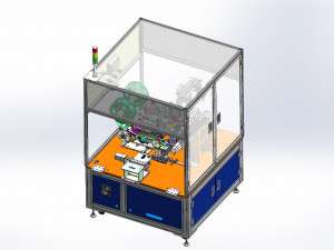battery auto labeling machine sticker insulation tape press 3D Model