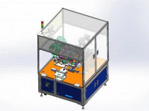 battery auto labeling machine sticker insulation tape press 3D Model