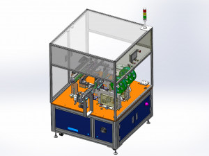 battery auto labeling machine sticker insulation tape press 3D Model