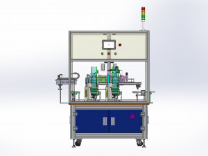battery auto labeling machine sticker insulation tape press 3D Model