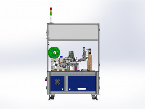 battery auto labeling machine sticker insulation tape press 3D Model