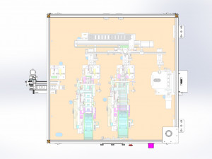 battery auto labeling machine sticker insulation tape press 3D Model