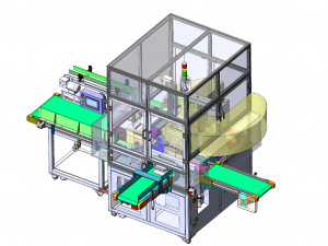 potion bottle automatic box packing machine Modèle 3D