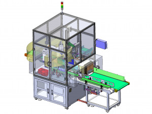potion bottle automatic box packing machine Modèle 3D