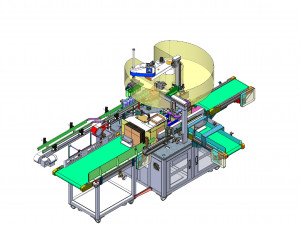 potion bottle automatic box packing machine Modèle 3D