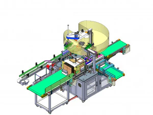 potion bottle automatic box packing machine 3D Model