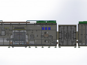 Polymer Battery Long cell Notching Dry Machine 3D Модель