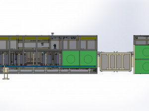 Polymer Battery Long cell Notching Dry Machine 3D Модель