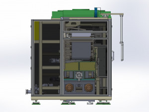 Polymer Battery Long cell Notching Dry Machine 3D Модель