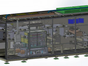Polymer Battery Long cell Notching Dry Machine 3D Model