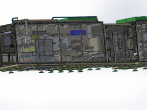 Polymer Battery Long cell Notching Dry Machine 3D Модель