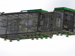 Polymer Battery Long cell Notching Dry Machine 3D Модель