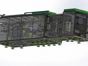 Polymer Battery Long cell Notching Dry Machine 3D Model
