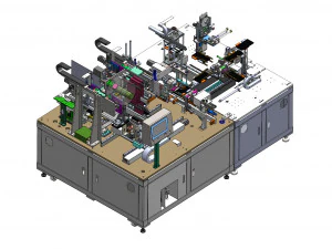 Full Auto Lithium Battery Magazine Stacking Machine 3D Model