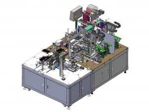 Full Auto Lithium Battery Magazine Stacking Machine 3D Model