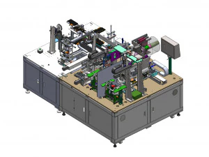 Full Auto Lithium Battery Magazine Stacking Machine 3D Model