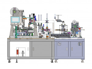 Full Auto Lithium Battery Magazine Stacking Machine Modello 3D