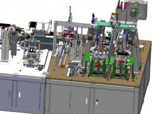 Full Auto Lithium Battery Magazine Stacking Machine 3D Model