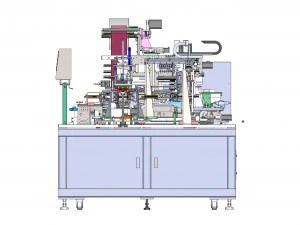 Full Auto Lithium Battery Magazine Stacking Machine 3D Model