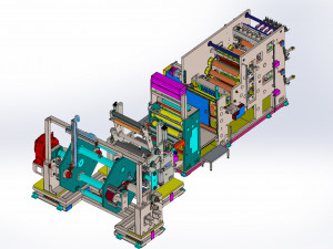 Lithium Battery Electrode Slitter Machine 3D Модель