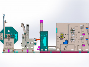 Lithium Battery Electrode Slitter Machine 3D Модель