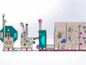 Lithium Battery Electrode Slitter Machine 3D Model
