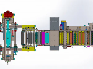 Lithium Battery Electrode Slitter Machine 3D Model