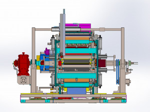 Lithium Battery Electrode Slitter Machine 3D Модель
