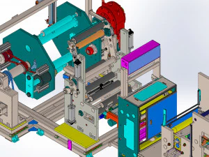 Lithium Battery Electrode Slitter Machine 3D Model